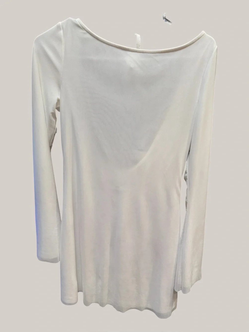 Lukea Long Sleeve Mini Dress White Size US 4 EUC - Picture 3 of 13